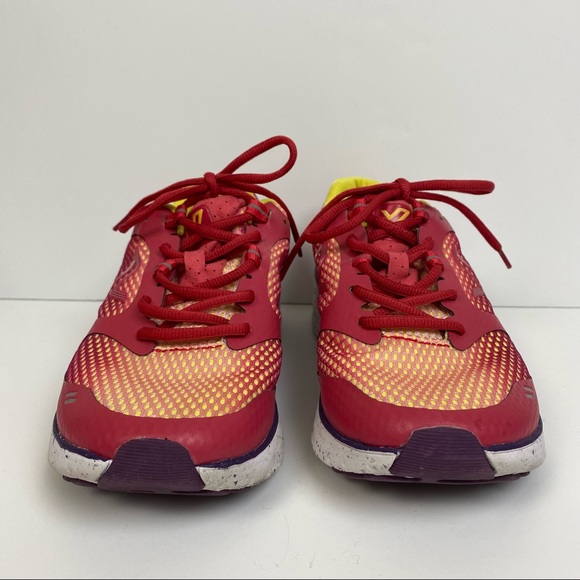 VIONIC 335 Elation 1.0 Walker Sneaker Shoes Size 8 Red Pink Purple Yellow White - Picture 2 of 13